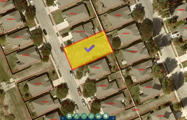 front view of a street with a building