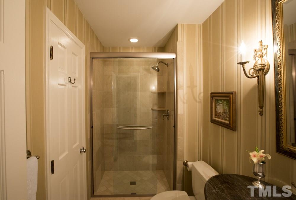 4032 Nottaway Road Durham, NC 27707 - Photo 21 of 25 accessed from the 1st floor master, this bathroom is also an updated powder room.