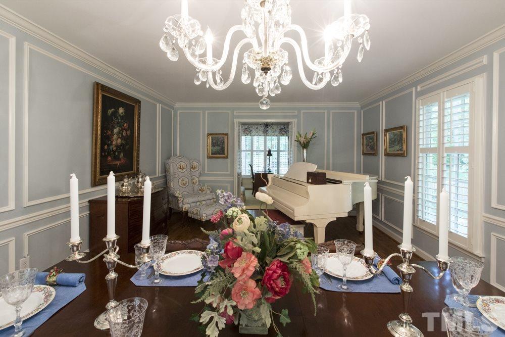 4032 Nottaway Road Durham, NC 27707 - Photo 5 of 25 A lovely room for entertaining, this elegant room serves both as a living room as well as a dining room.
