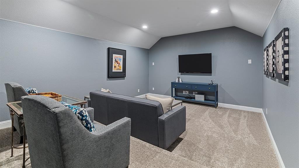3280 Pier View Street Midlothian, TX 76065 - Photo 27 of 37 a living room with furniture and a flat screen tv