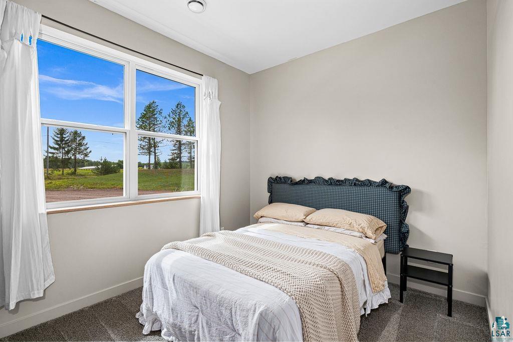 1873 East Shilhon Road Duluth, MN 55804 - Photo 22 of 26 Large window with white trim, light neutral wall paint, and gray carpet
