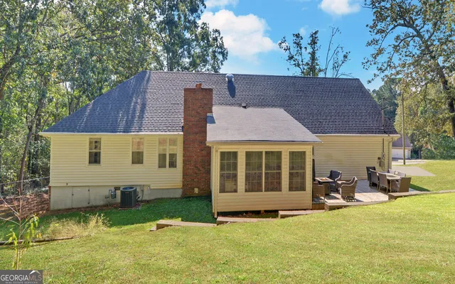 a view of field with trees
