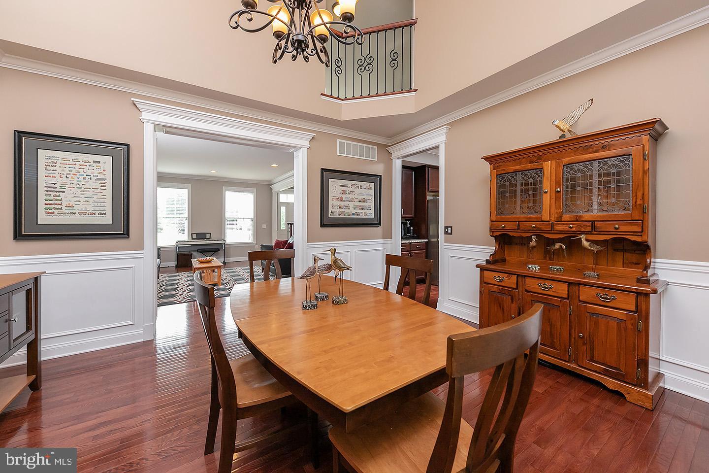 817 Derius Drive Mickleton, NJ 08056 - Photo 6 of 25 Dining room with vaulted ceiling and balcony.