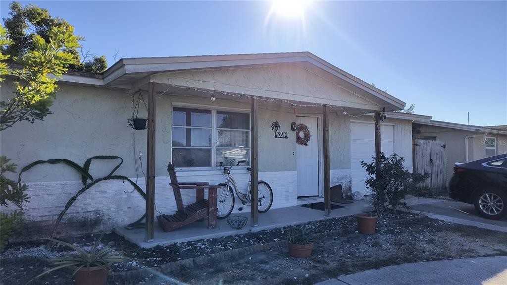 a front view of a house
