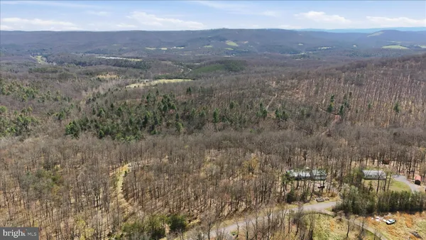 a view of city and mountain