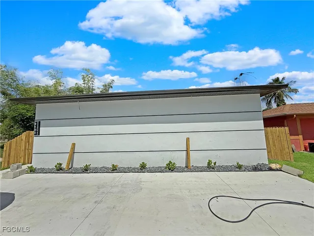a view of a house with a door