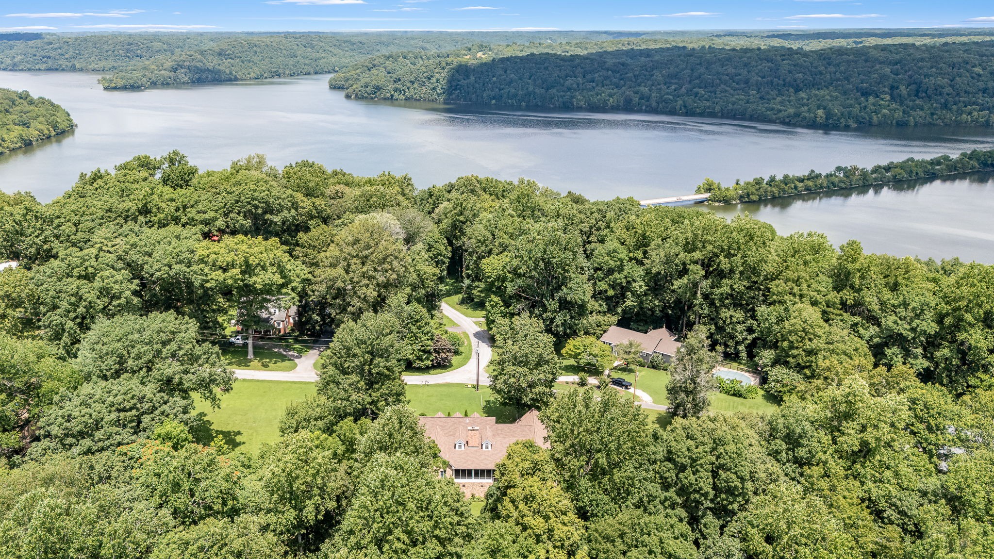 255 Parks Drive Normandy, TN 37360 - Photo 82 of 82 an aerial view of a houses with a lake view