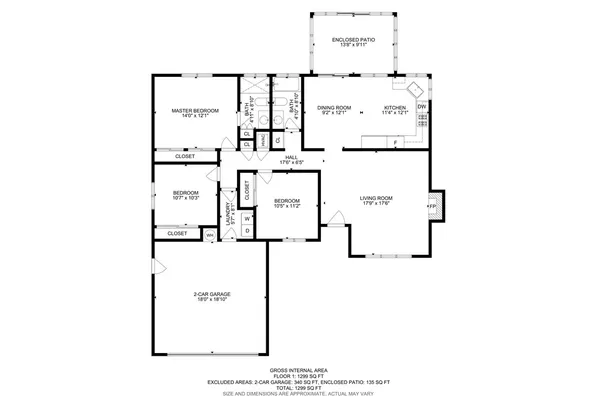 a picture of a floor plan