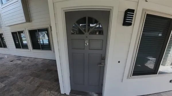 a view of an entryway door