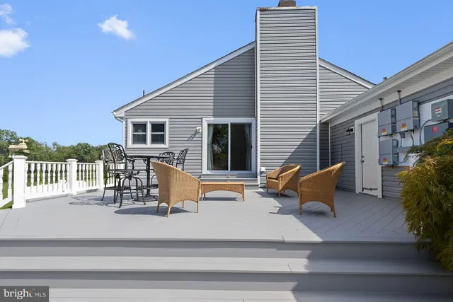 a view of a house with sitting area