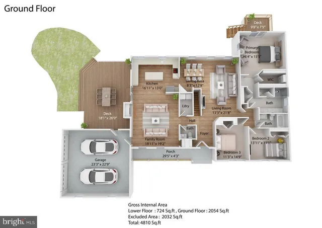 a picture of a bathroom with mirror