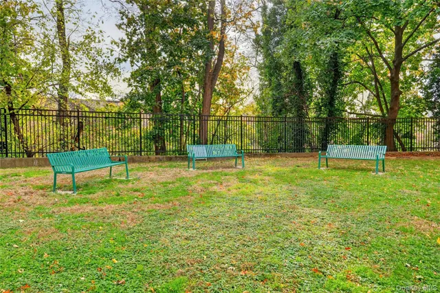 a view of outdoor space with seating