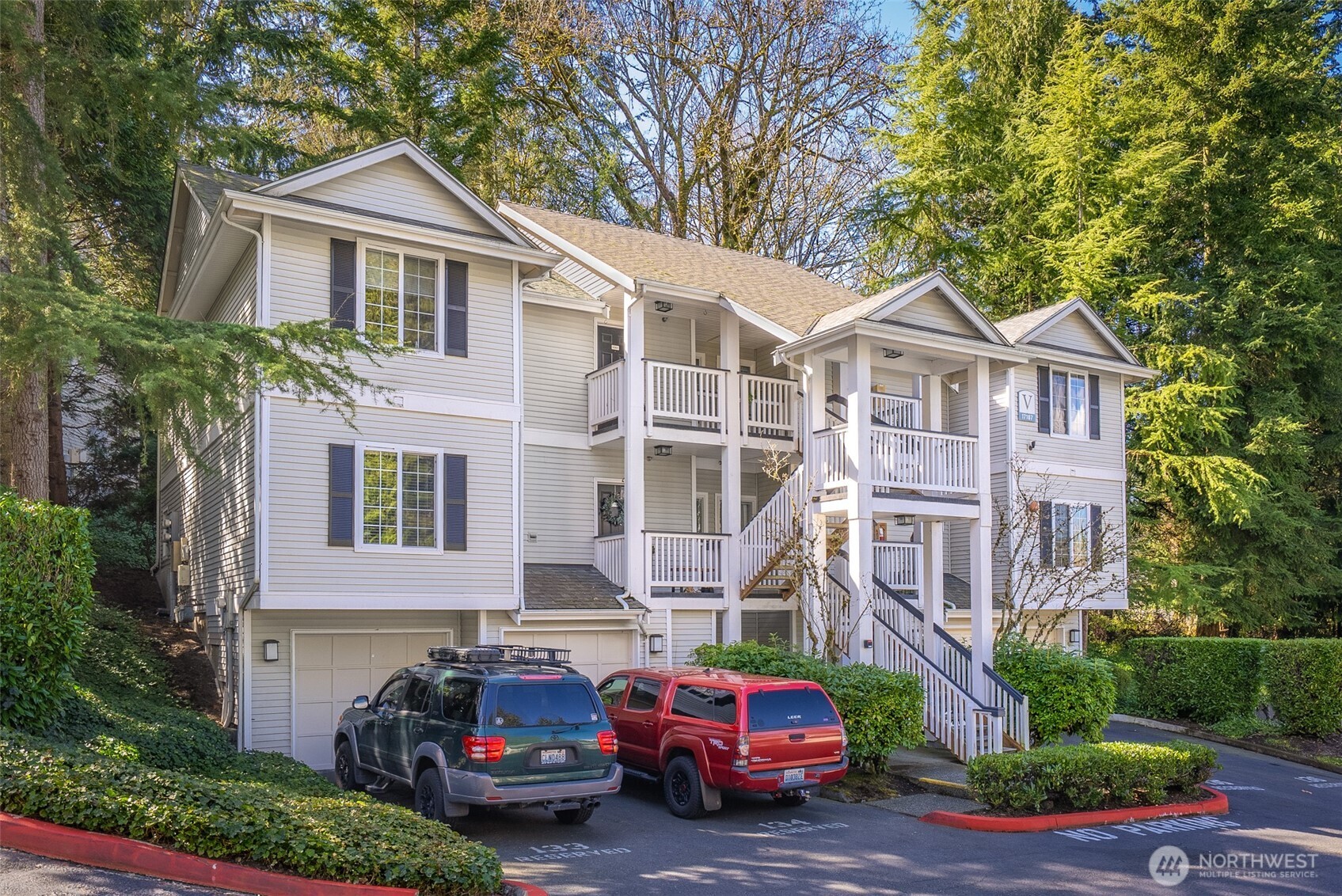 17107 123rd Place Northeast, Unit V302 Bothell, WA 98011 - Photo 19 of 20 a front view of a house with a garden