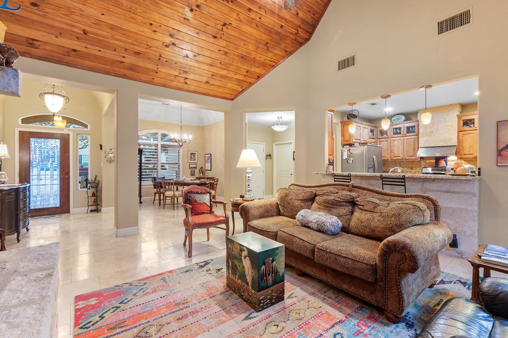 2142 Lightstone Fredericksburg, TX 78624 - Photo 3 of 30 a living room with furniture and wooden floor