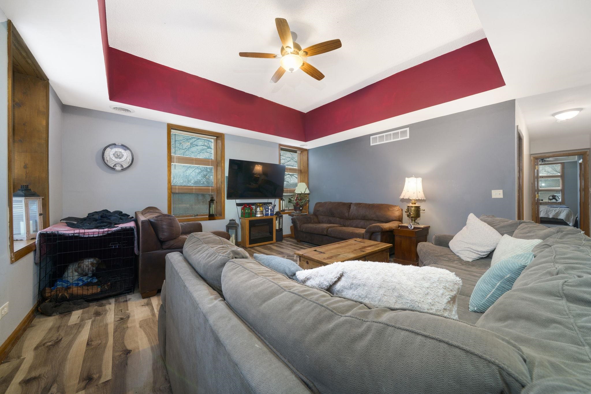709 Franklin Street Oregon, IL 61061 - Photo 6 of 87 a living room with furniture and a flat screen tv