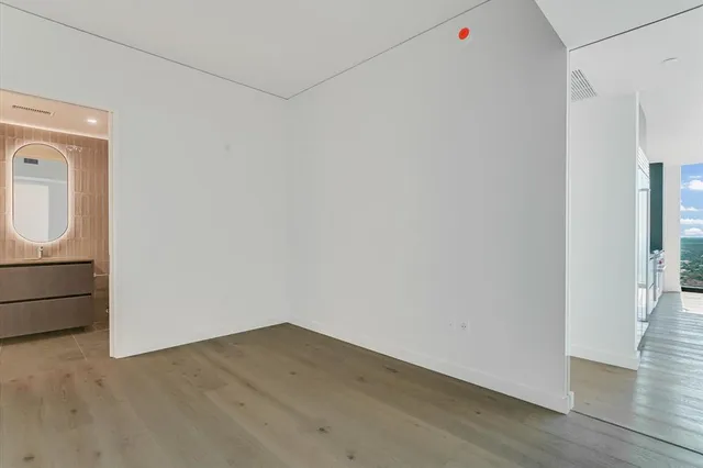a view of an empty room