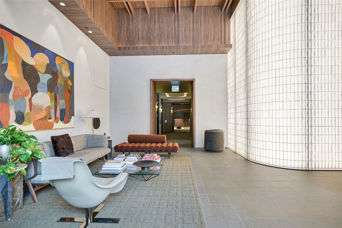 610 Davis Street, Unit 4201 Austin, TX 78701 - Photo 37 of 40 Common area with a high ceiling