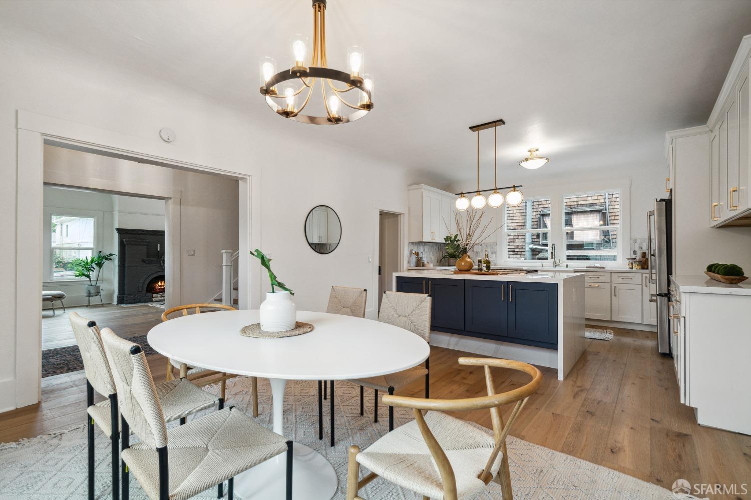 1800 Blake Street Berkeley, CA 94703 - Photo 45 of 58 a view of a dining room with furniture and wooden floor