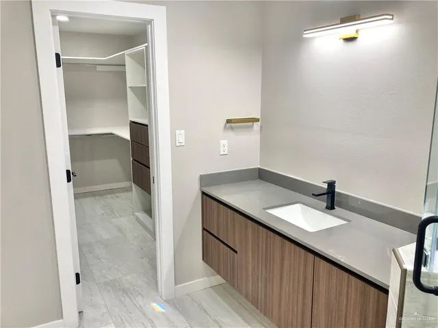 a view of an empty room