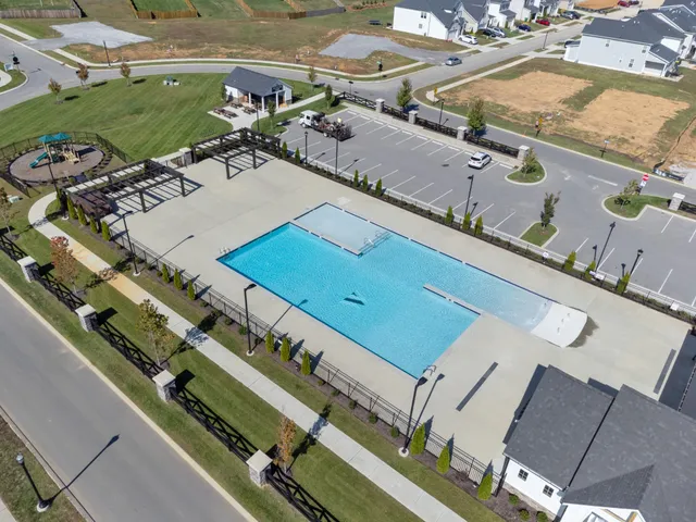 an aerial view of a city