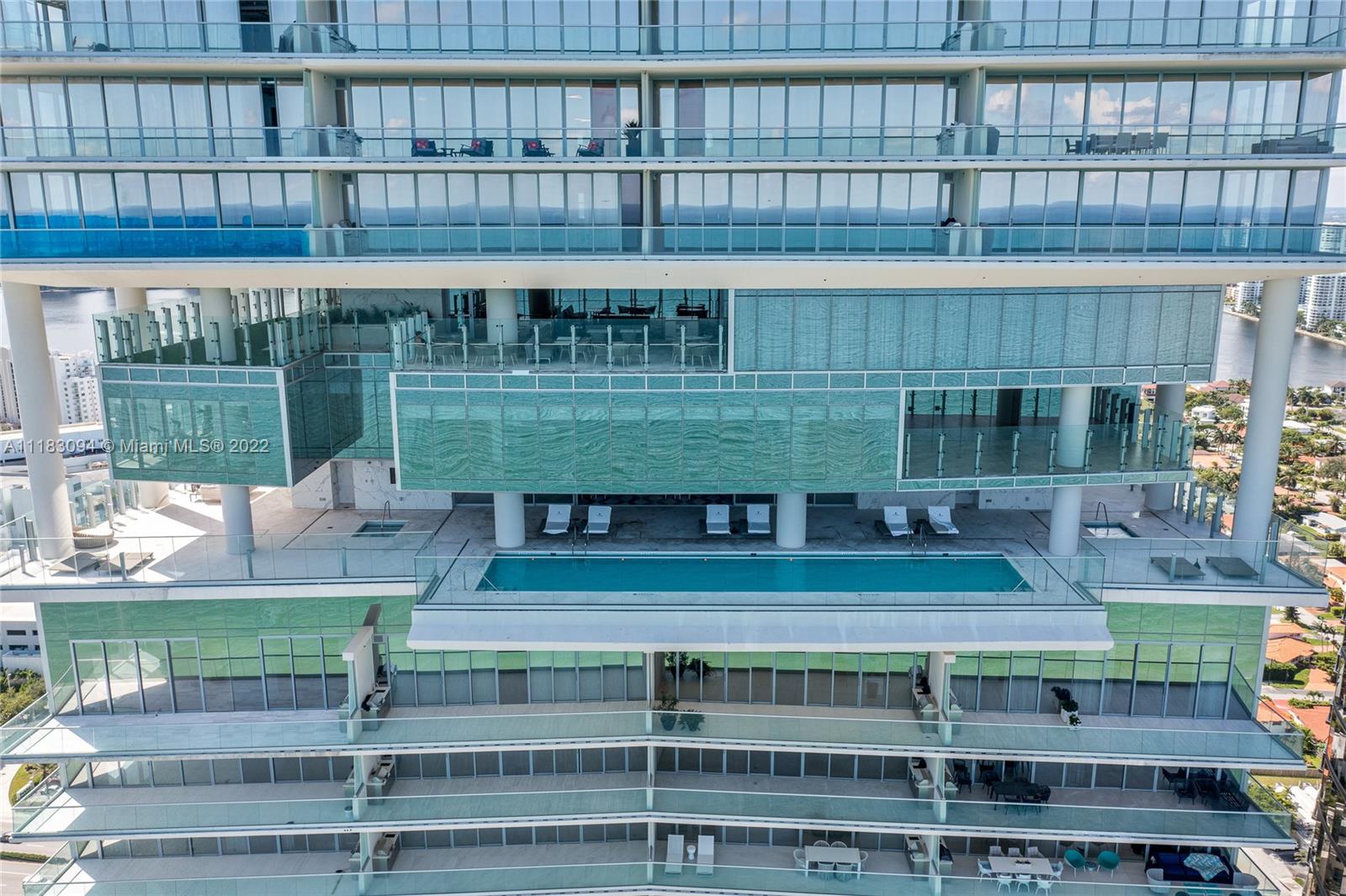 18501 Collins Avenue, Unit 3302 Sunny Isles Beach, FL 33160 - Photo 46 of 48 a view of house with a swimming pool