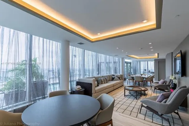 a view of swimming pool from a balcony