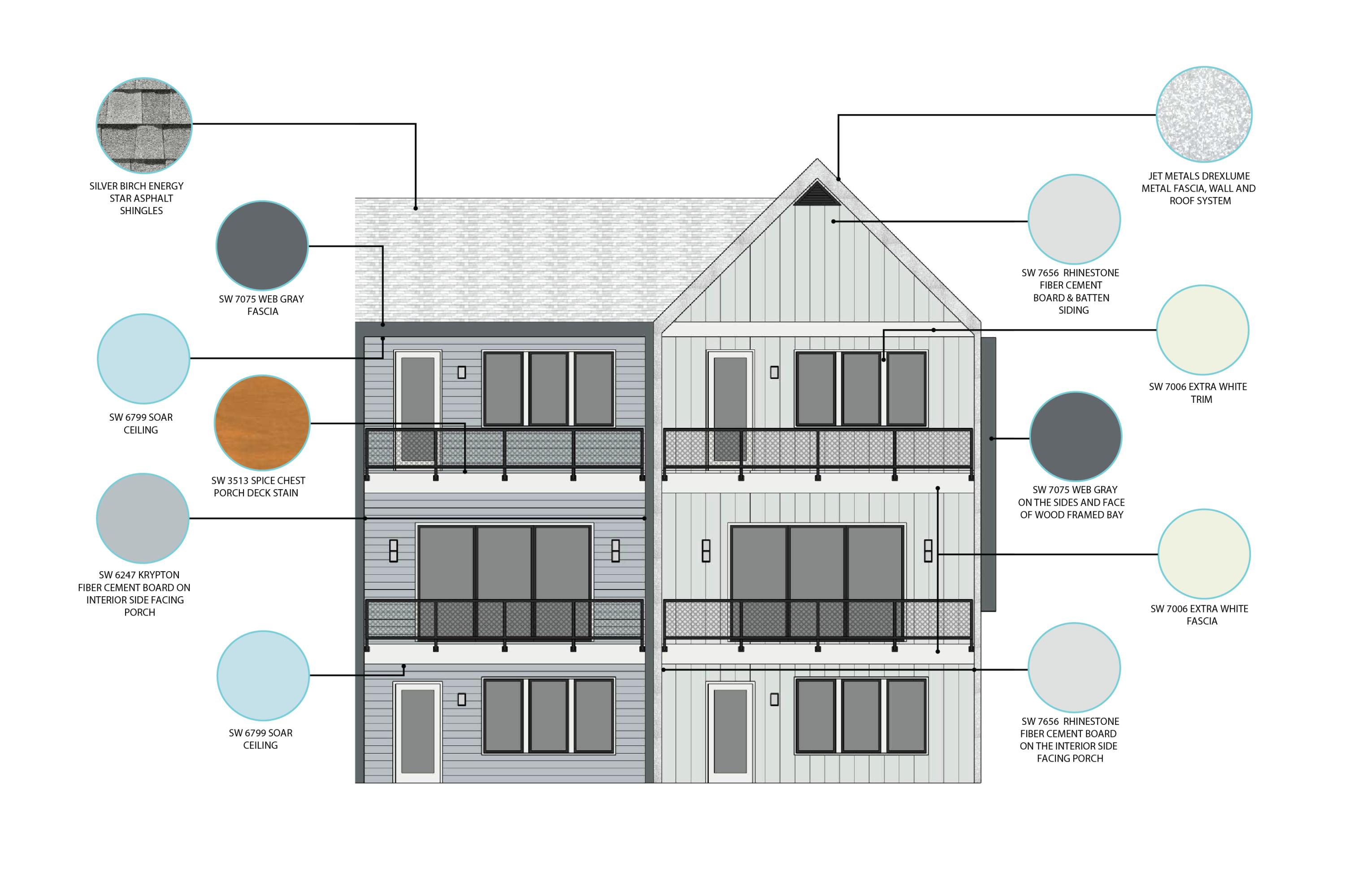 4061 South Rhett Avenue North Charleston, SC 29405 - Photo 27 of 33 Noisette Towns_Exterior Colors_Rear View