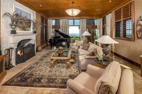 a outdoor living space with furniture