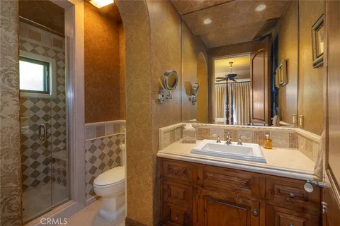 a view of a balcony with an outdoor space