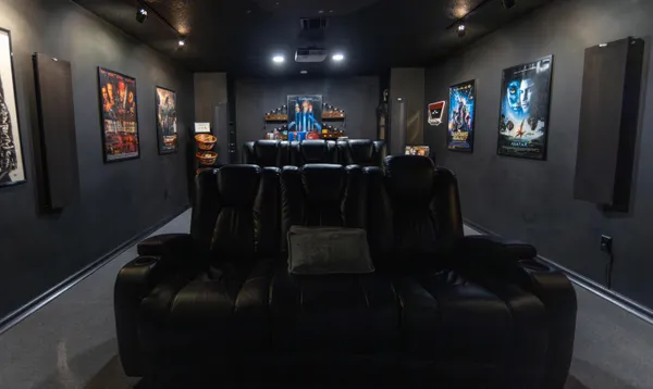 a view of lake with green space