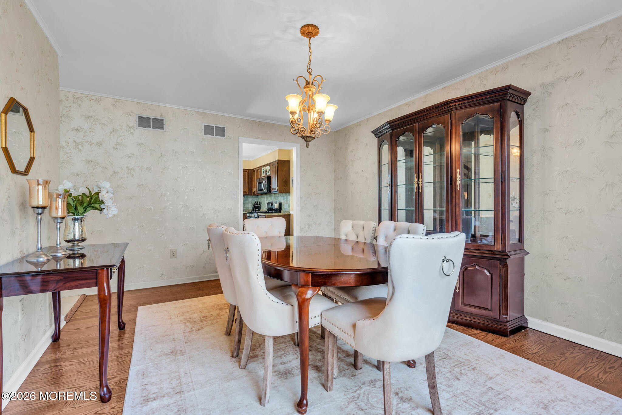 85 Radcliffe Drive Lincroft, NJ 07738 - Photo 25 of 49 a view of a dining room with furniture window and outside view