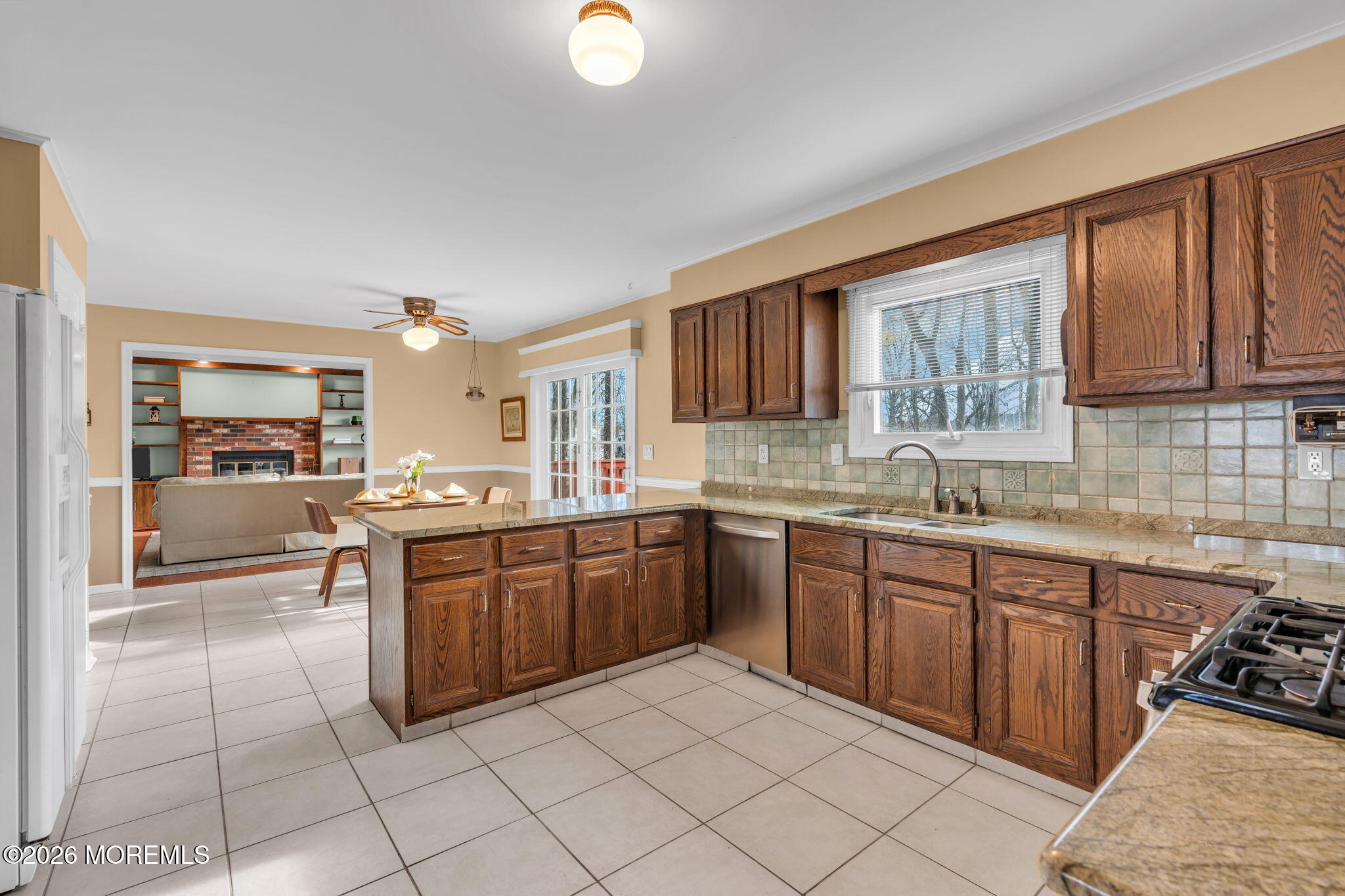 85 Radcliffe Drive Lincroft, NJ 07738 - Photo 42 of 49 Kitchen, eat in view into Family Room