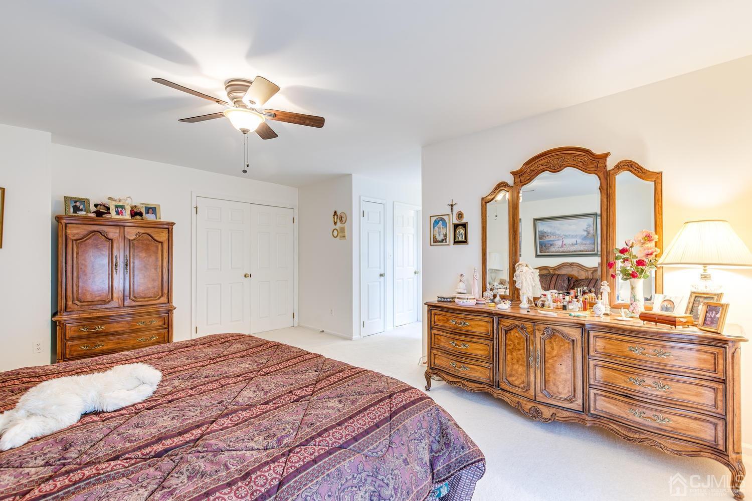 4303 Springbrook Drive Edison, NJ 08820 - Photo 24 of 40 a bedroom with a bed and a dresser with mirror