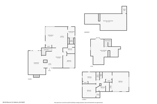 $324,900 | 202 West Warren Street, Roberts, WI 54023