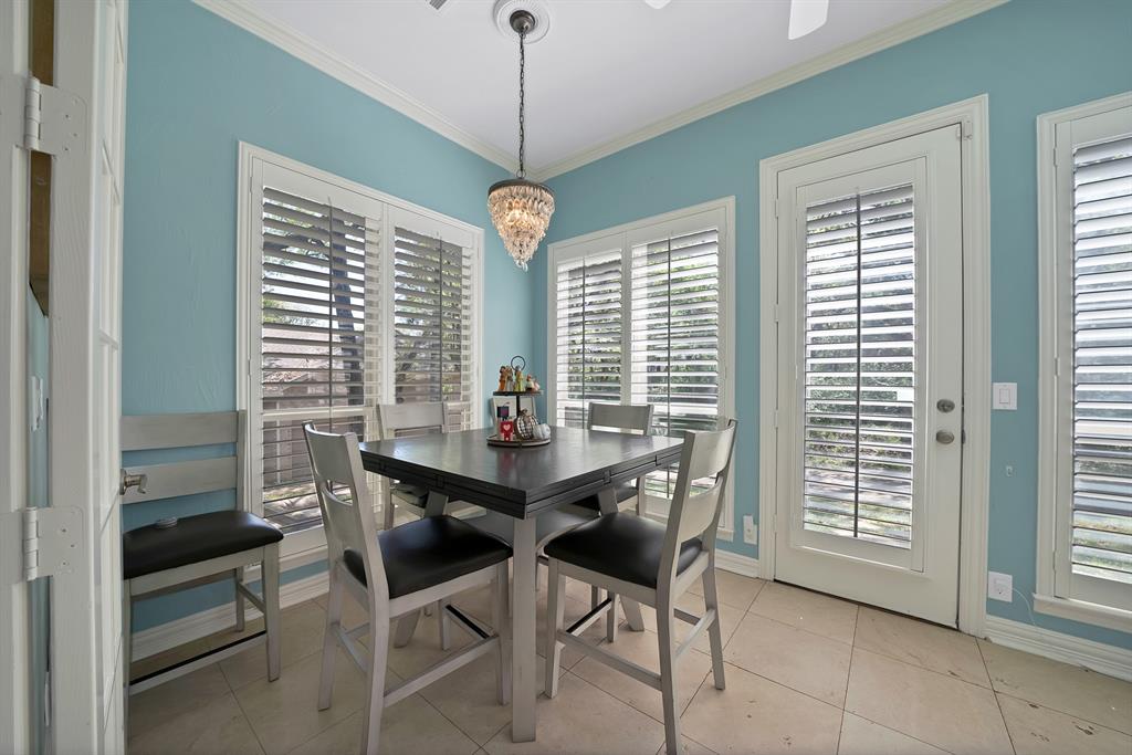621 Diamond Point Drive Oak Point, TX 75068 - Photo 16 of 40 a view of a dining room with furniture window and outside view