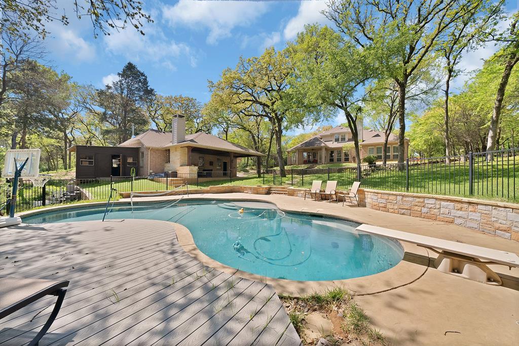 621 Diamond Point Drive Oak Point, TX 75068 - Photo 3 of 40 a view of a swimming pool with a patio