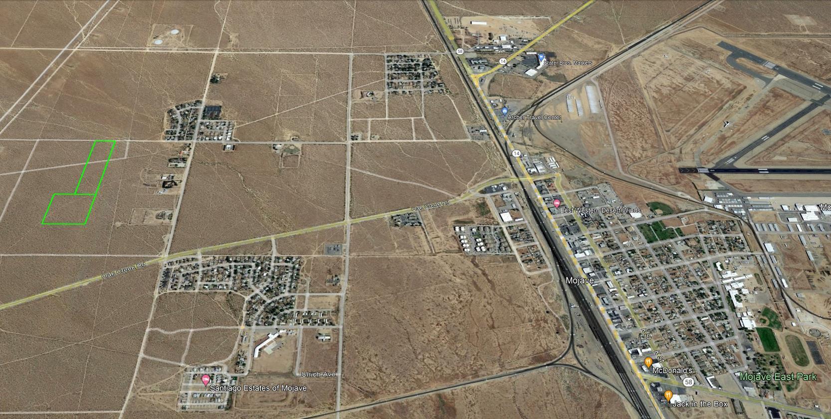 Douglas Street Mojave, CA 93501 - Photo 5 of 7 427-062-23,24 AERIALS SHOWING CLOSE TO 1