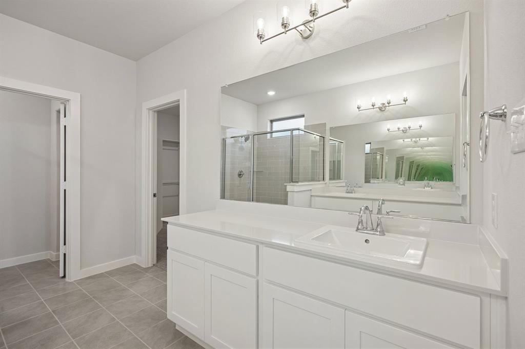1477 Companero Street Haslet, TX 76052 - Photo 16 of 35 Primary Bathroom in the Wimbledon home plan by Trophy Signature Homes – REPRESENTATIVE PHOTO