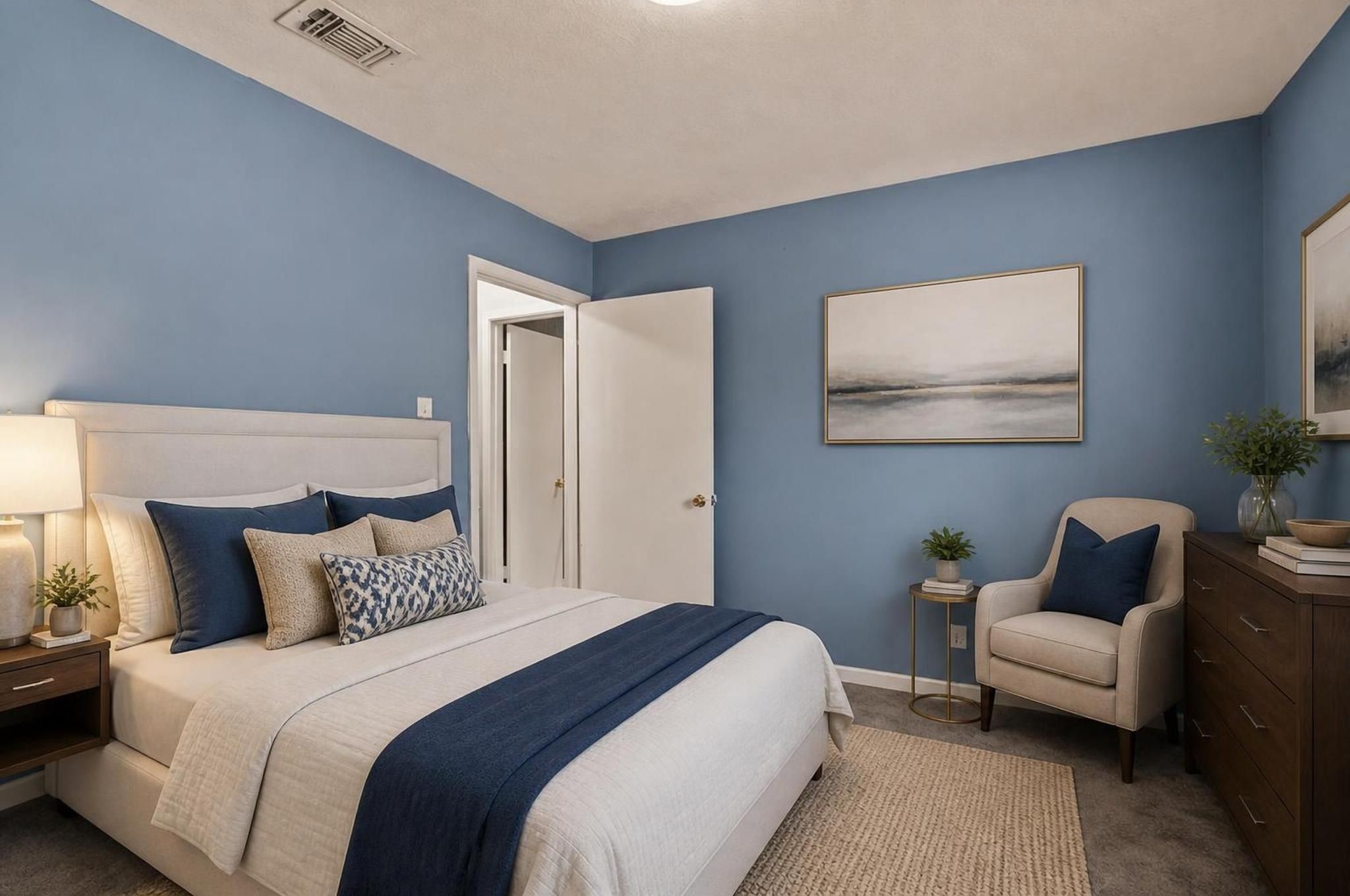 4918 Bridgemont Lane Spring, TX 77388 - Photo 10 of 15 Bedroom #3. Virtually staged.