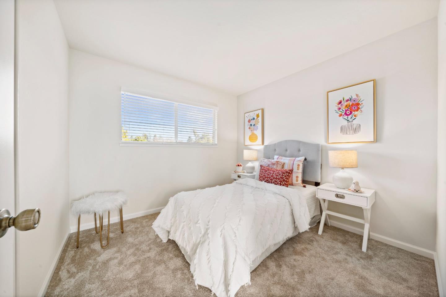 1574 Bittern Drive Sunnyvale, CA 94087 - Photo 19 of 36 a bedroom with a bed and a chair