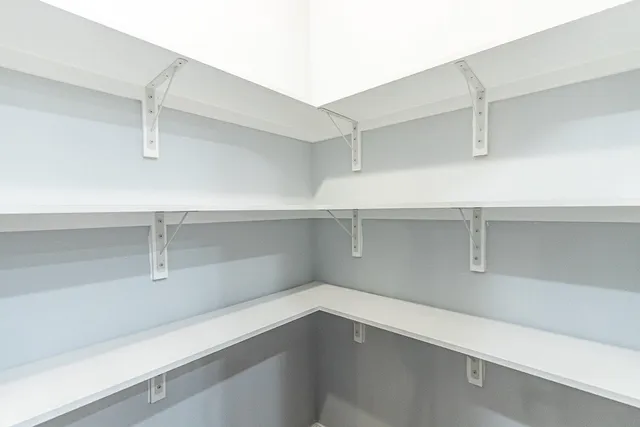 a close view of closet