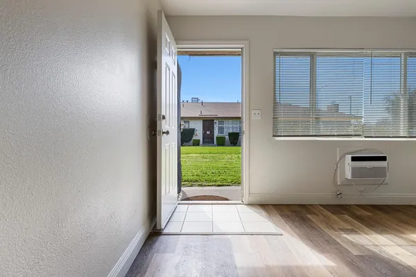 a view of front door