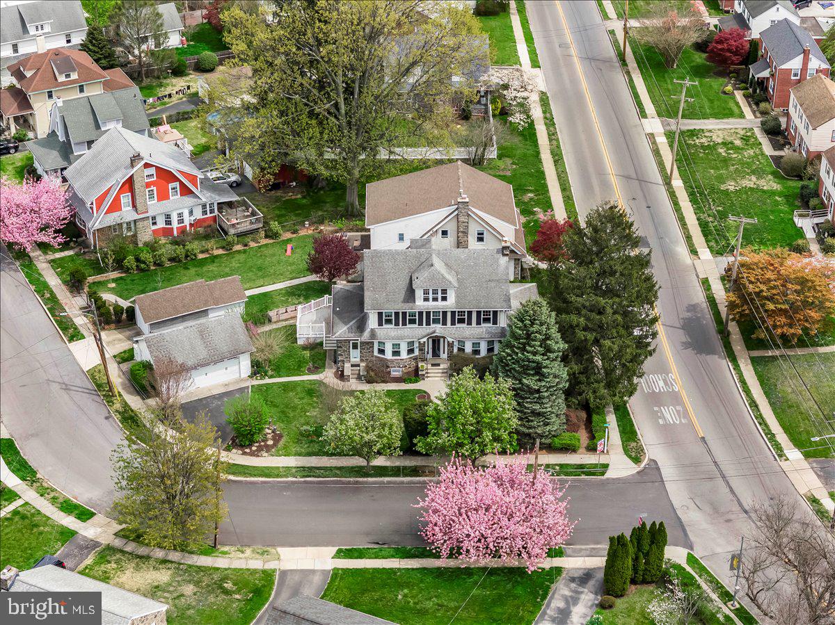 216 East Manoa Road Havertown, PA 19083 - Photo 28 of 37 an aerial view of a house with a garden