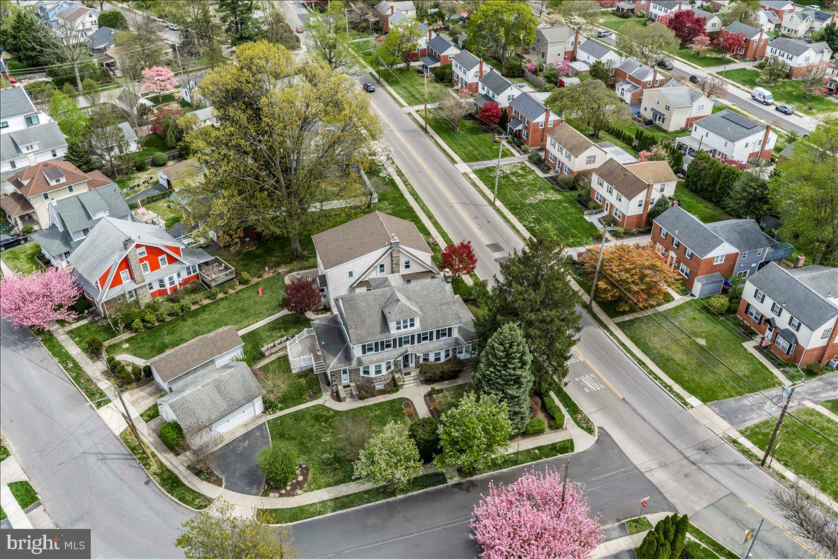 216 East Manoa Road Havertown, PA 19083 - Photo 30 of 37 an aerial view of residential house with outdoor space and street view