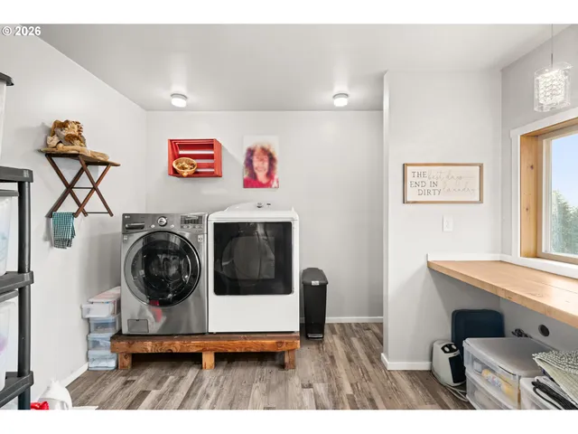 a view of a bike storage storage and utility room