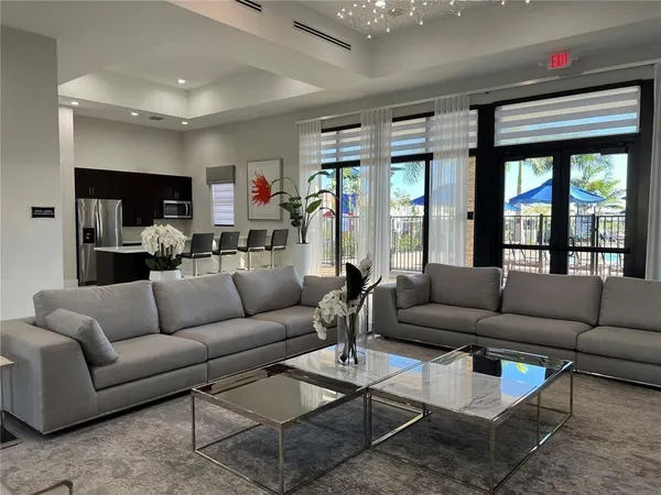 a view of outdoor space yard deck patio and swimming pool