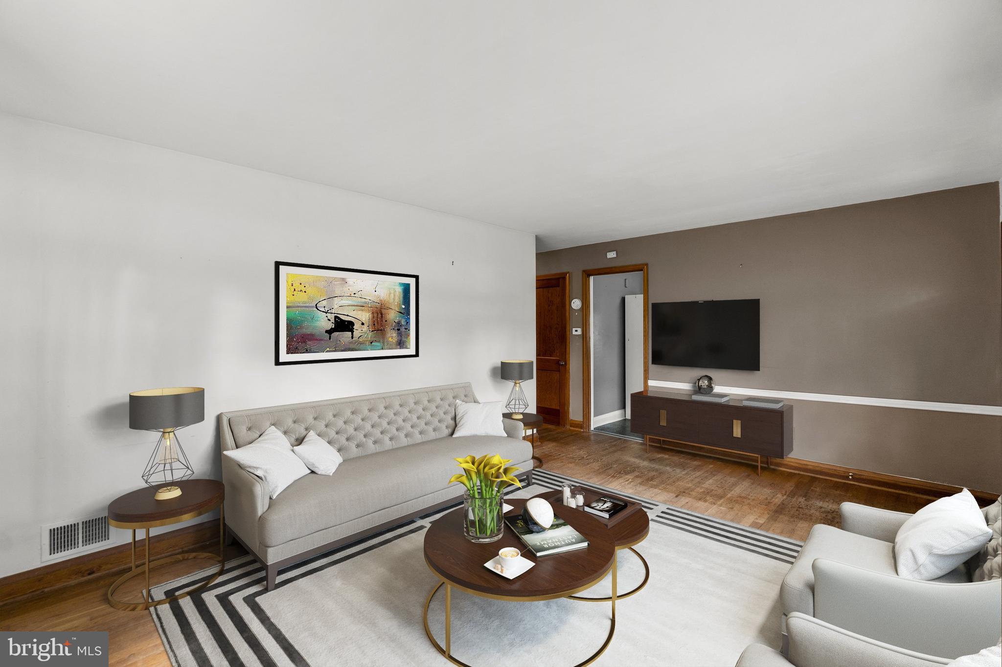 Living Room Virtually Staged