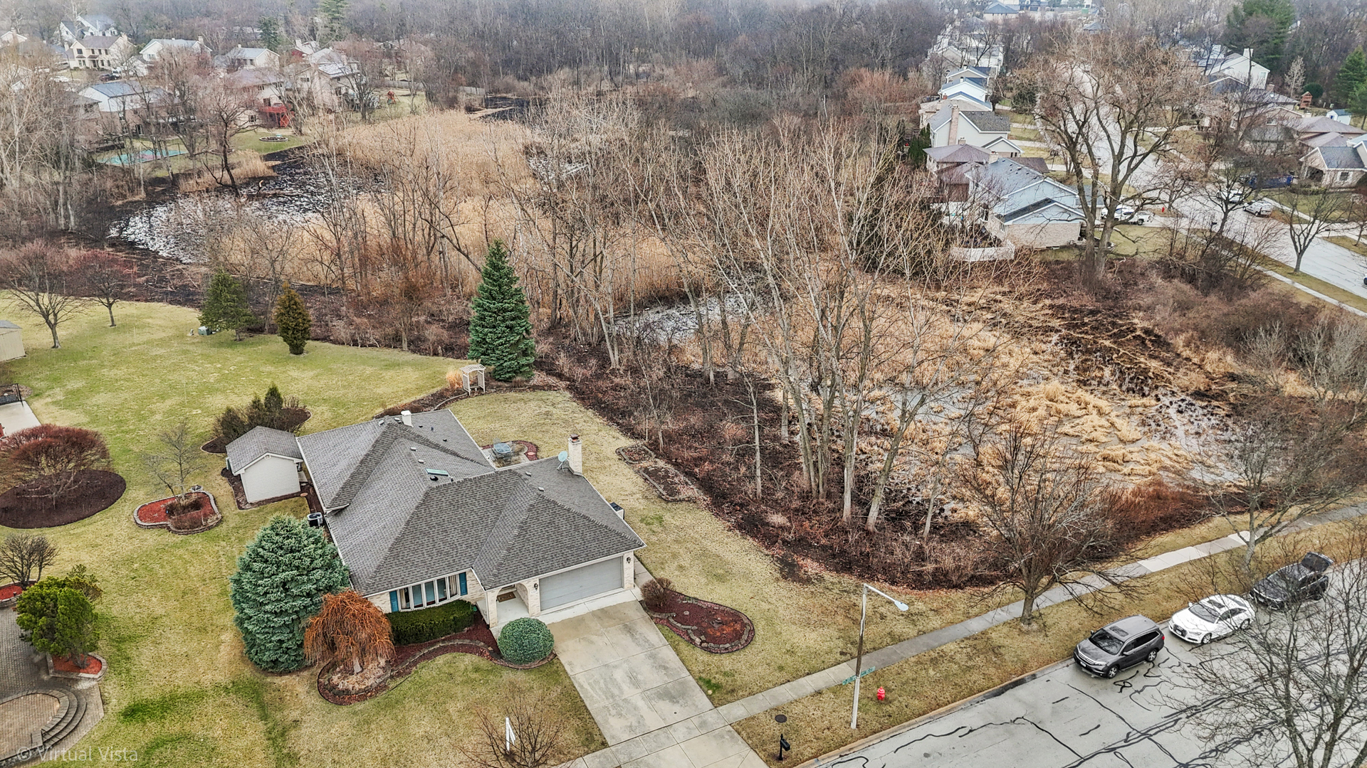 1262 Rutgers Drive Woodridge, IL 60517 - Photo 2 of 22 an aerial view of a house with yard swimming pool and outdoor seating