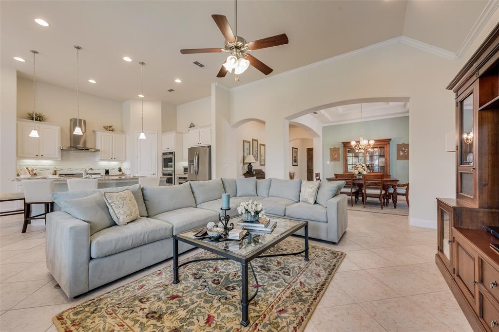 14026 Gutierrez Road Frisco, TX 75035 - Photo 9 of 36 a living room with furniture and kitchen view