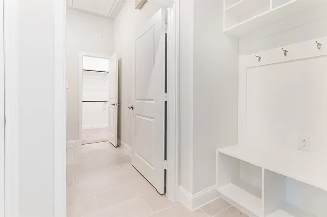 a view of closet area